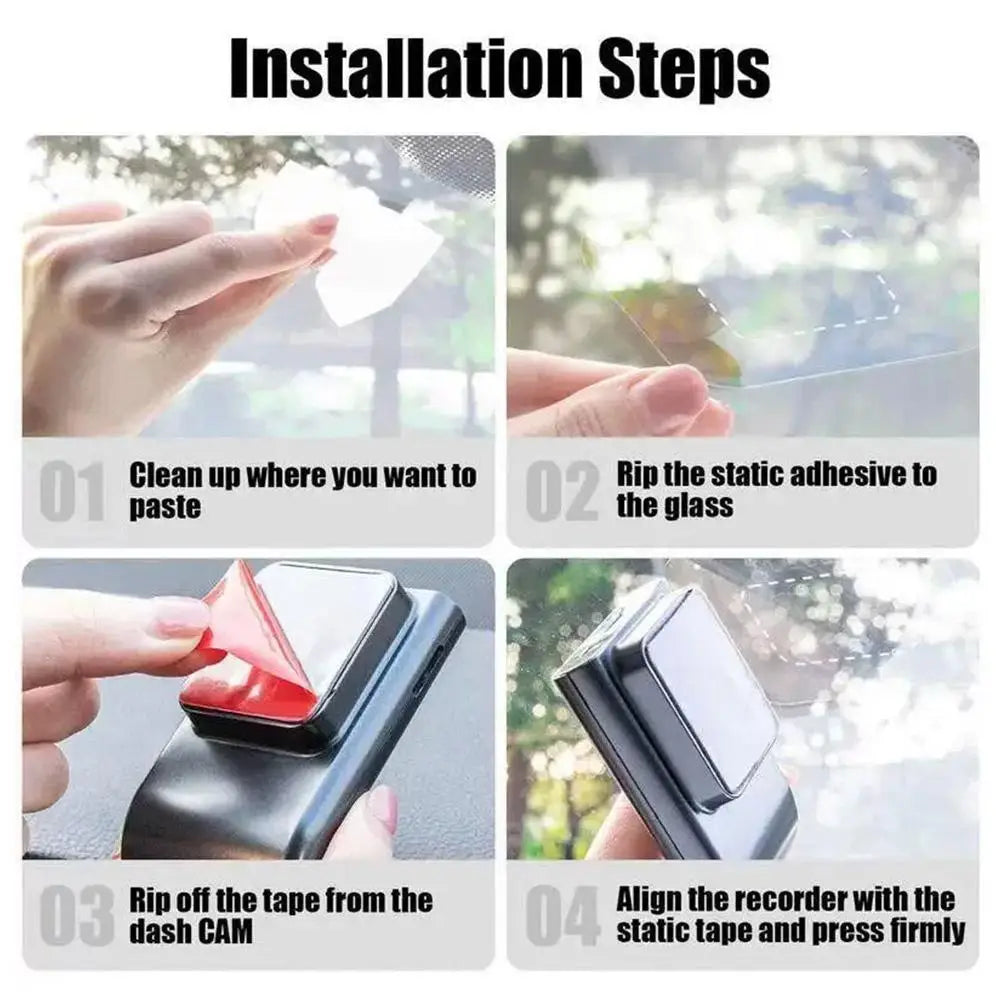 Car Electrostatic Sticker Auto Transparent Seamless Windshield Double-sided Stickers Dashcam Stability Transparent Antifall