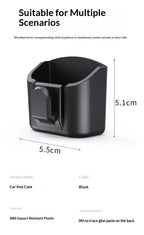 Car Key Storage Box Storage Box for Vehicle Supplies Dashboard Central Control Console Highspeed Toll Card Storage Box Card Slot