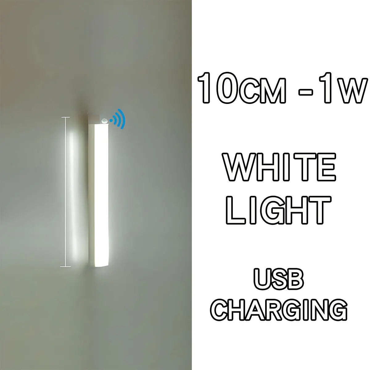 LED Motion Sensor Light Wireless LED Night Light Type C Rechargeable Light Cabinet Wardrobe Lamp Staircase Backlight For Kitchen