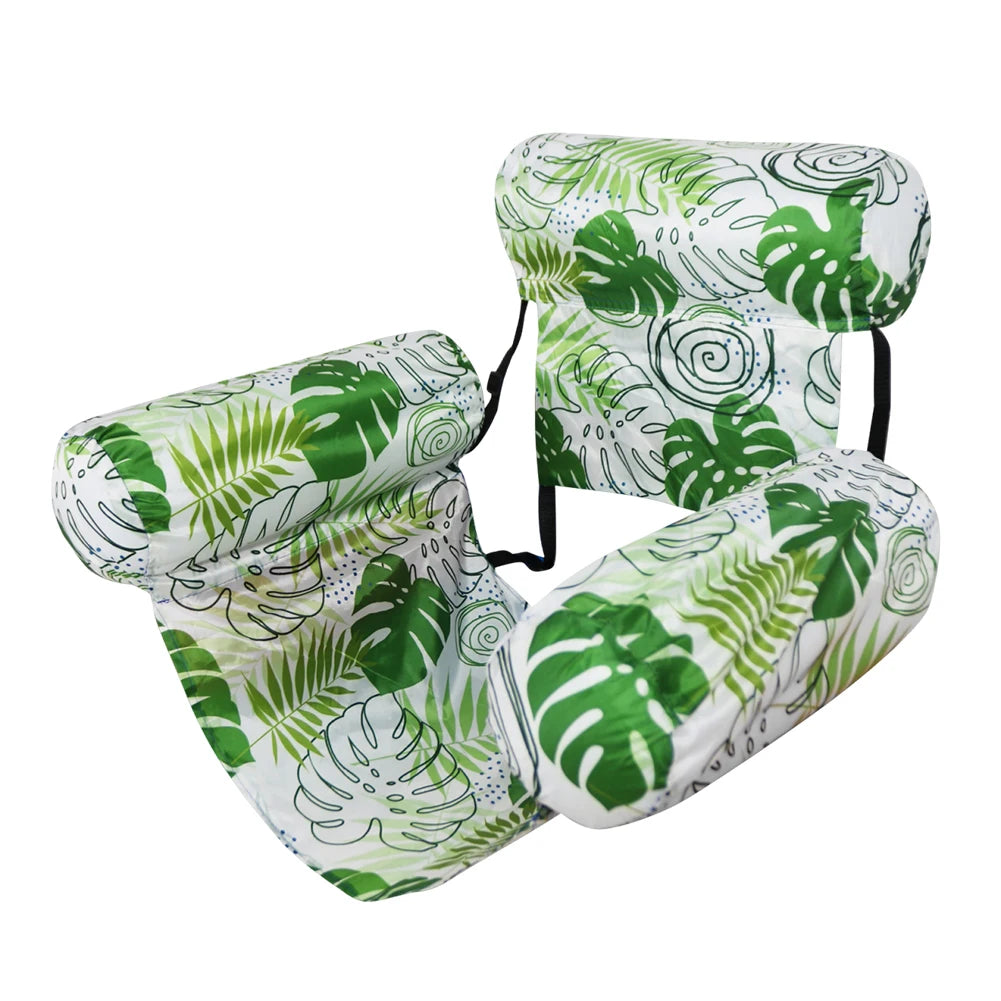 Inflatable Pool Float Floating Lounger Chair Leakproof Pool Lounge Float with Arm & Backrest Water Hammock for Pool Lake Beach