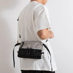 Outdoor Sports Crossbody Sling Bag Nylon Retro Waterproof Tear-Resistant for Cycling Running Hiking Outdoor Essentials
