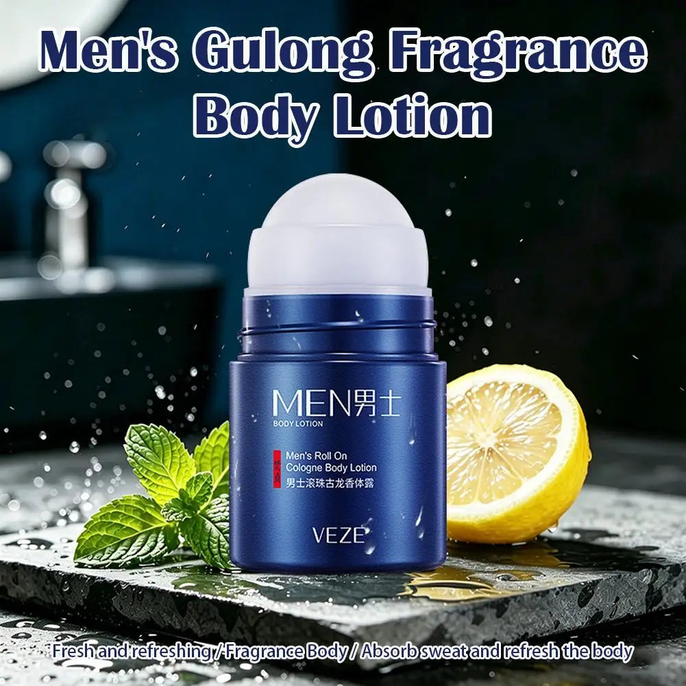 Portable Body Deodorant For Men Smooth Solid Stick Light and Fresh Scent  Men's Solid Perfume 72 Hour Odor Control for Sports