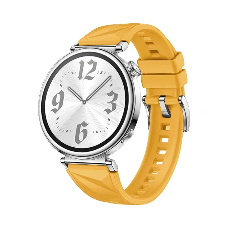 18mm Women Strap for Huawei Watch GT6/5 41mm Sport Silicone Replacement Band for Huawei Watch GT4 41mm Breathable 18mm Wristband