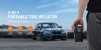 Tire Inflator Portable Air Compressor, 8000mAh Cordless Air Pump for Car Tires, 150 PSI Electric Bike Tire Pump