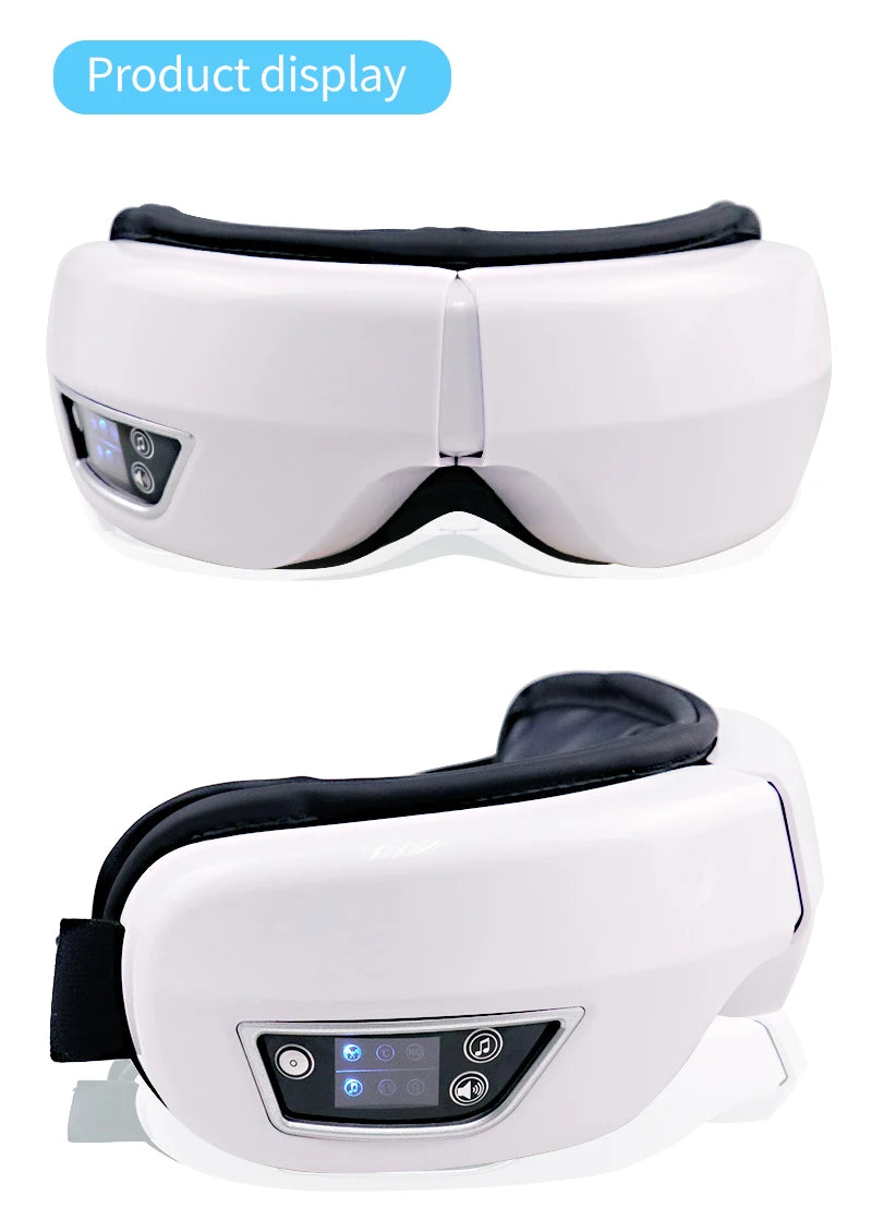 Smart Double Airbag Eye Massager Foldable Vibrating Kneading Relax Eye Muscle Relieve Eye Dry Fatigue Portable Eye Care Home Use