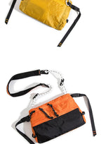 Outdoor Sports Crossbody Sling Bag Nylon Retro Waterproof Tear-Resistant for Cycling Running Hiking Outdoor Essentials