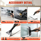 Portable Steam Cleaner 2500W 1200ML Handheld Air Conditioner Kitchen Hood High-Temperature 105°C Adjustable 6 Levels 20 Accessories Car Cleaning Machine Home Appliances