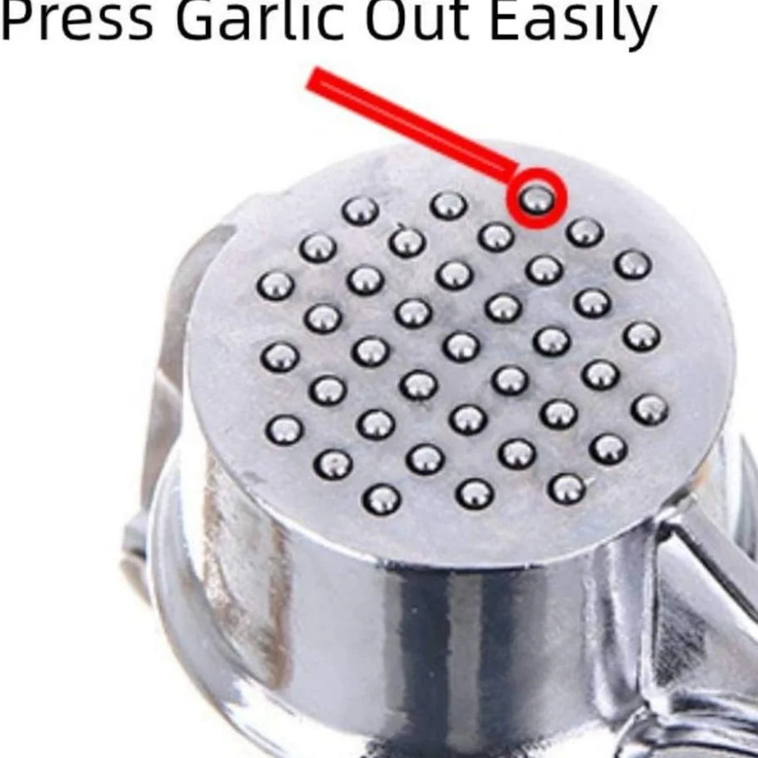 Stainless Steel Garlic Press, Manual Garlic & Ginger Crusher Kitchen Tool