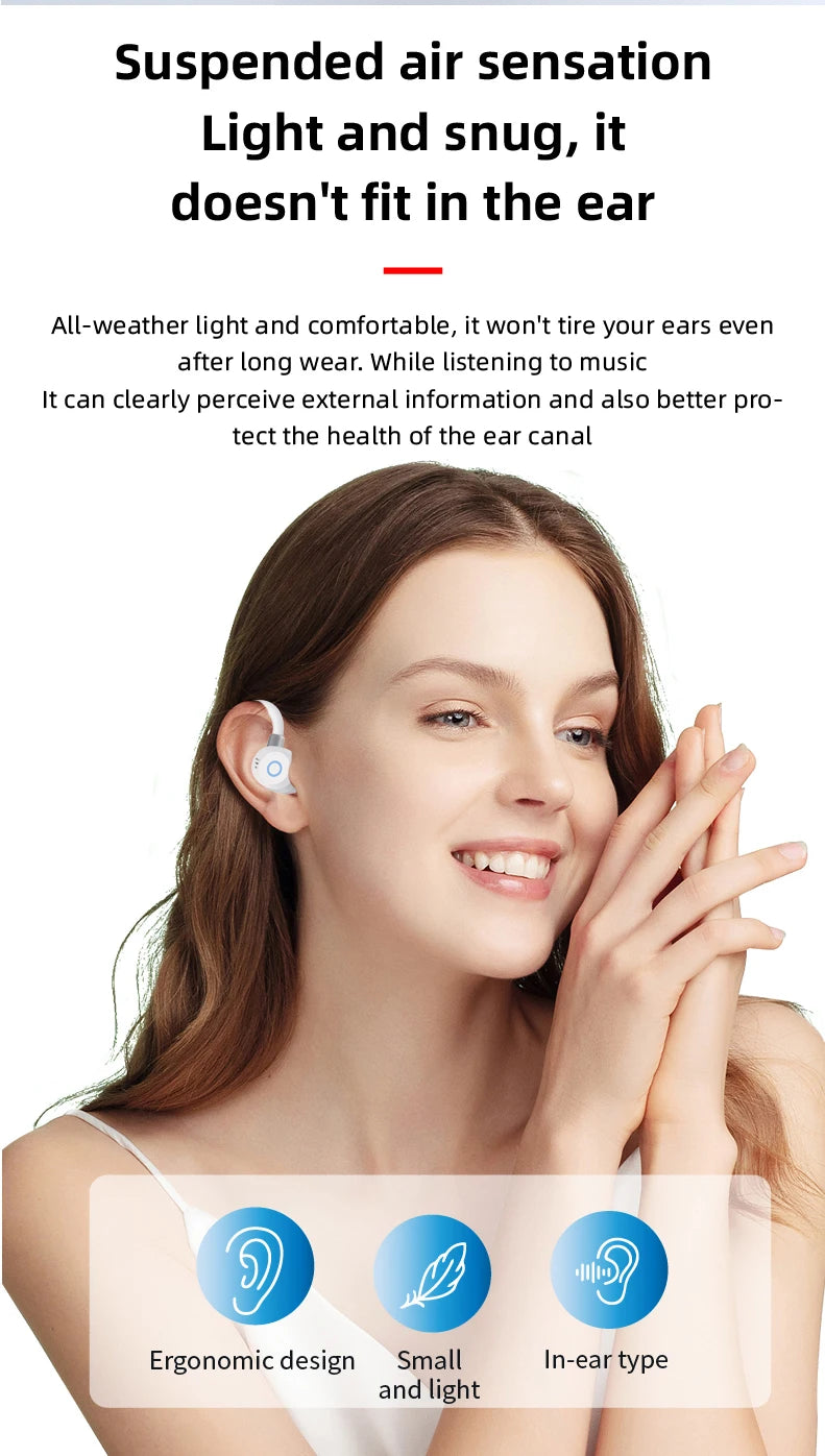 K09 Wireless Earphones Bluetooth Earbuds Dual Ear In-Ear Headphones with Digital Display Noise Reduction for Business And Sports