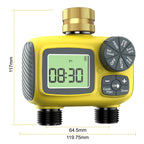 Insoma Dual Outlets Water Timer Home Garden Automatic Watering Irrigation System with Brass Inlet for Outdoor