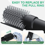 Electric BBQ Cleaning Brush, Rotating BBQ Cleaning Tool, 3 Speed Settings, 2600mAh, Suitable for Outdoor BBQ Grills, Steam BBQ Cleaning Brush Accessories