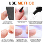 Solid Nail Glue Nail Tips Gel for Press On Nails,Acrylic Nail Gel for Manicure Extension,False Nails Adhesive Glue Long Lasting