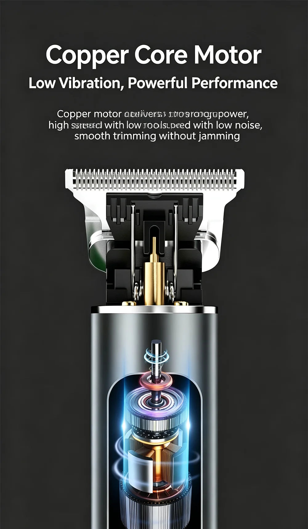 Electric Hair Clipper for Home Use, Hair Salon Specific Oil Head Carving Hair Clipper, Shaving Head Divine Tool