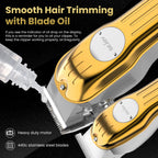 Sejoy Rechargeable Hair Clipper Combo Professional Electric Hair Trimmer Set Cordless Haircut Machine Kits for Barber