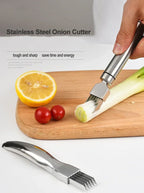 Scallion Cutter Shred Knife Stainless Steel Graters Cutter Knife Scallion Slicer Vegetable Shredders Slicer Kitchen Gadgets