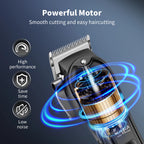HIENA PRO Professional Hair Clipper Set Cordless Barber Kit and Hair Cutting Set Electric Foil Shavers and Beard Trimmers set