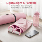 Pink 6-Tube Foot Pedal Resistance Band Space-Saving Figure Sculpting Tool Portable Home Fitness for Ab Core Back Shaping