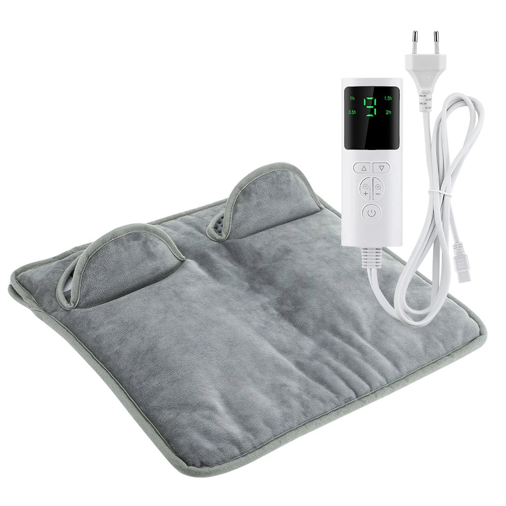 Electric Heating Foot Pad Washable Feet Warmer Household Soft Plush Thermal Heating Blanket Foot Warming Mat Home Office Bedroom