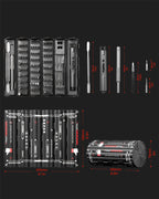 VMAN 138-IN-1 Professional Precision Electric Screwdriver Set Magnetic Bit Computer & Console Game & Phone Repair Kit Man‘s Gift