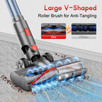 Honki Cordless Vacuum Cleaner 78KPA 45Mins 6*2200mAh Lightweight Stick Vacuum Cleaner for Home Hardwood Floor Carpet Pet Hair