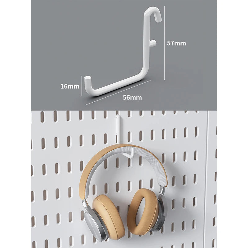 Home Study Storage Pegboard: Suitable for Displaying Figurines, Desk-Top Standing & Clip-On Storage for Furniture Items