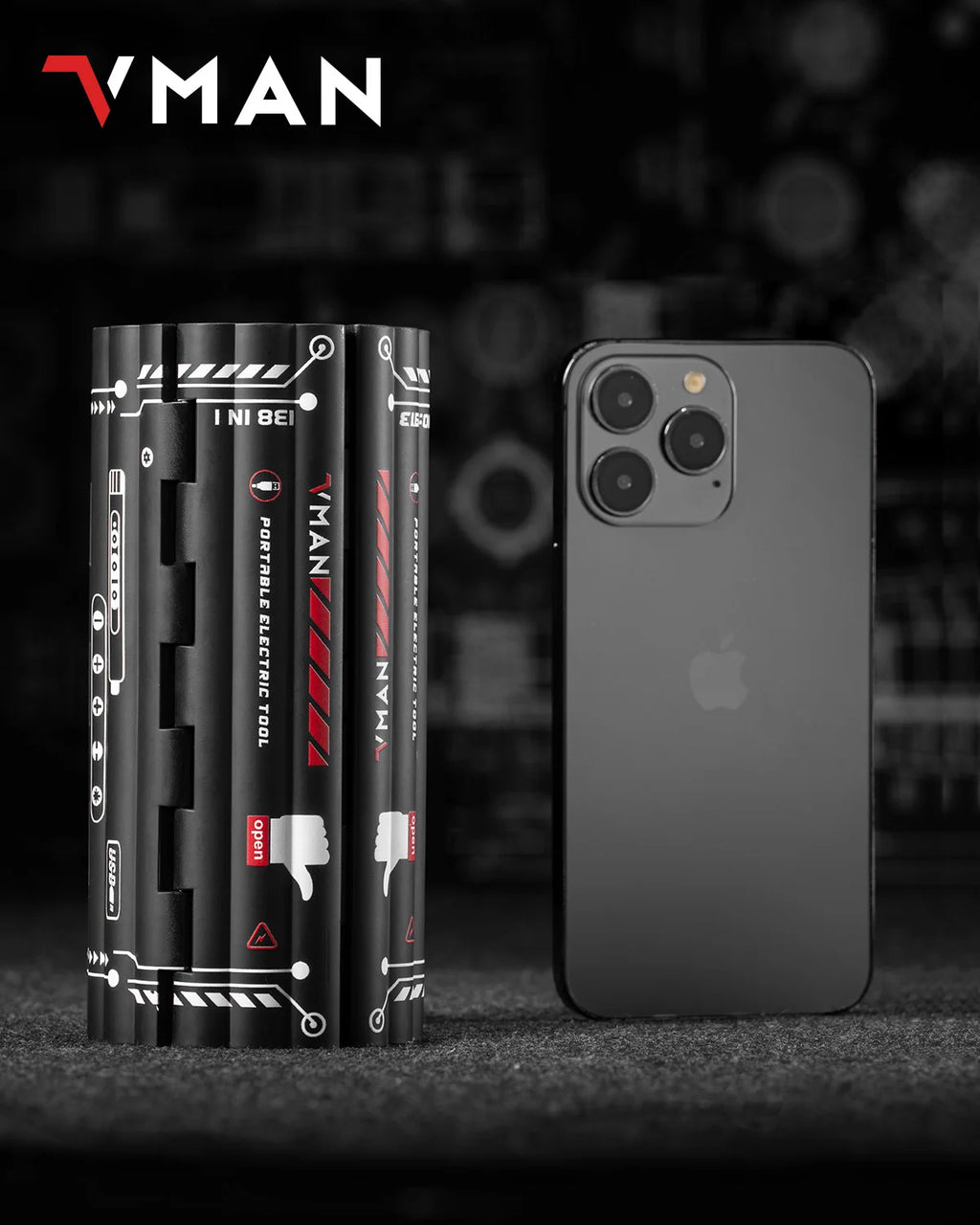 VMAN 138-IN-1 Professional Precision Electric Screwdriver Set Magnetic Bit Computer & Console Game & Phone Repair Kit Man‘s Gift