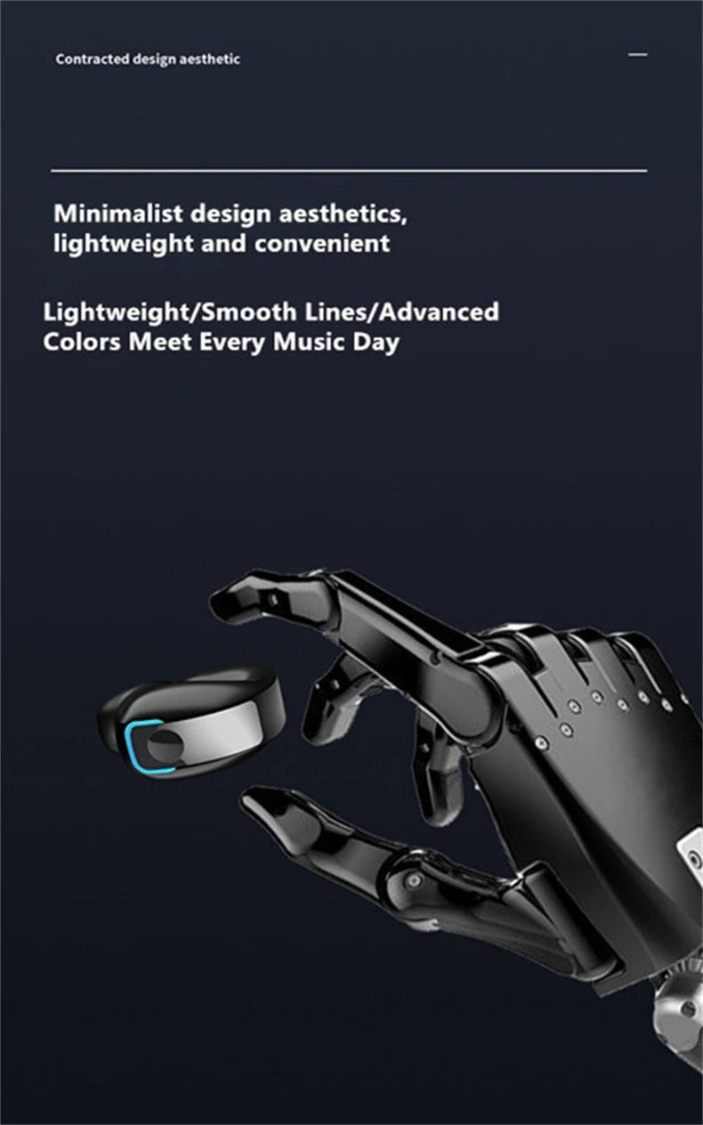 Earphone Clip Wireless Bluetooth Headphone Bone Conduction Headset High Quality TWS Auriculares Sport Noise Canceling With Mic - Nexvibe