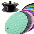 3 Pack Silicone Trivet Pot Mats - Heat Resistant Pot Holders for Hot Pans Pots Table Countertop Spoon Rest Coaster