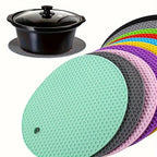 3 Pack Silicone Trivet Pot Mats - Heat Resistant Pot Holders for Hot Pans Pots Table Countertop Spoon Rest Coaster