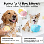 2-In-1 Pet Bath & Massage Brush With Shampoo Storage Silicone Dog Cat Grooming Tool For Puppy Kitten Sensitive Skin