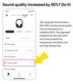 QCY H3 ANC Wireless Headphones Bluetooth 5.4 Hi-Res Audio Over Ear Headset 43dB Hybrid Active Noise Cancellation Earphones 60H