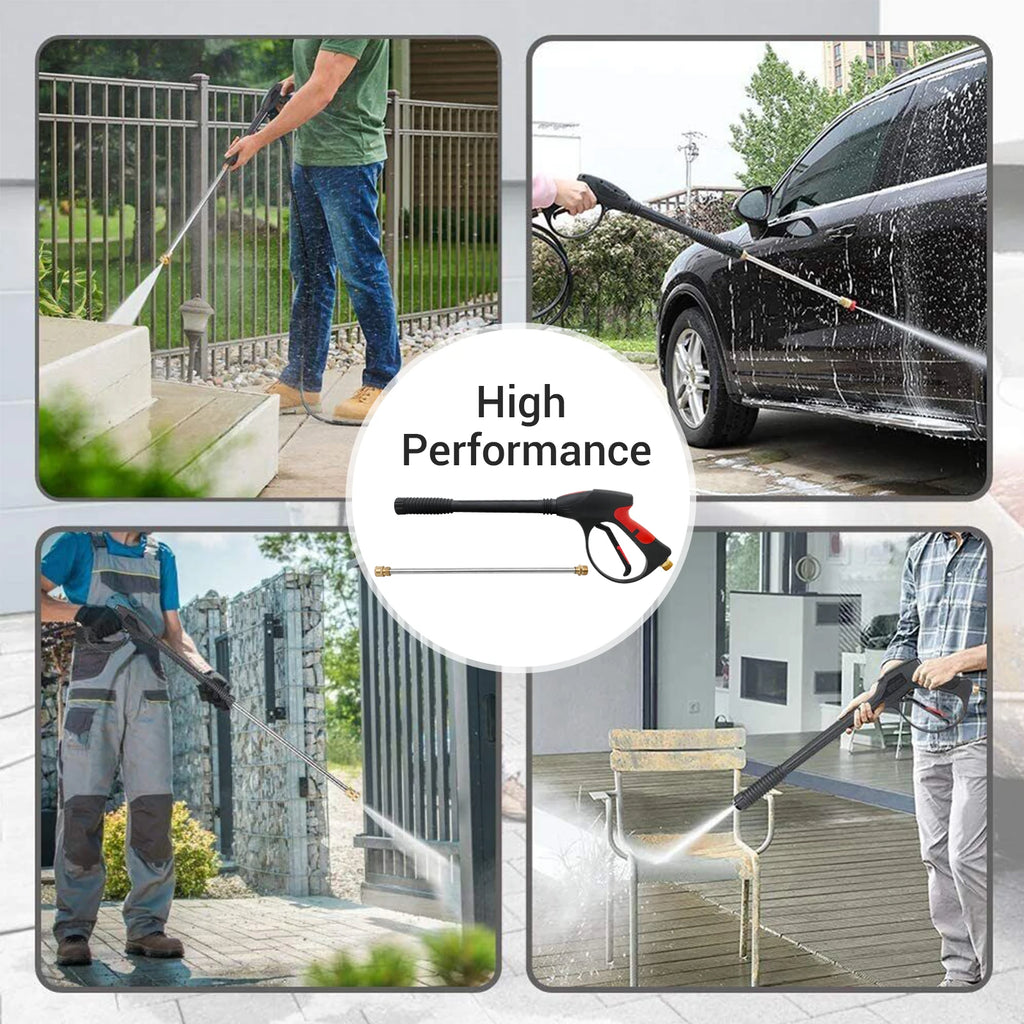 High Pressure Washer Gun Power Washer 4000PSI Spray Wand Lance with 5 color Quick Connect Nozzles Cleaning Machine