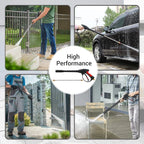 High Pressure Washer Gun Power Washer 4000PSI Spray Wand Lance with 5 color Quick Connect Nozzles Cleaning Machine