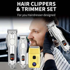 Hair Clippers Electric Razor Shavers for Men USB Rechargeable Clippers and Trimmer Beard Trimmer Barber Kit Professional Clipper