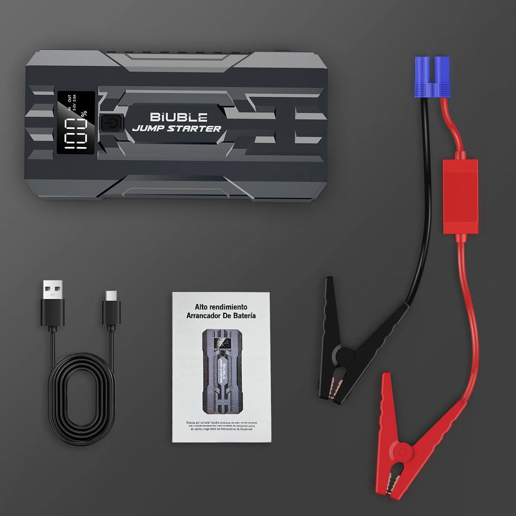 Car Emergency Start Power 12V Vehicle Rescue, Ordinary Clamp, 20000mAh Capacity, Portable Battery for Car Starting