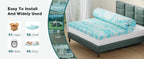 JHK 2-3 Inch Memory Foam Mattress Topper Queen Size Thick Gel  Cooling Mattress Soft and Breathable Bed Topper Bedroom Furniture