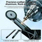 Portable Magnetic Phone Holder & Selfie Stick 3-in-1 Foldable Tripod Stand for iPhone iPad Tablet Laptop Desktop Use