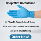 100 PCS Black Nitrile Gloves Thickened Disposable Gloves for Cleaning Hairdressing  Waterproof Dishwashing Tattoo Gloves