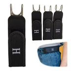 Buckleless Elastic Belt Hook Adjustable Metal Hook Men Women Unisex Buckle-Free Invisible Waist Belt Closure Outdoor Work EDC