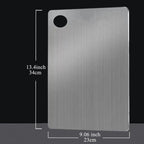 304 Food Grade Stainless Steel Cutting Board Thickened Double Sided Portable Kitchen Chopping Board for Fruit And Meat