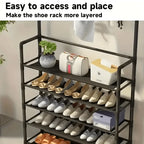 Hat rack, 5-layer multifunctional metal hook with 8 double hooks - space saving storage solution suitable for foyer, living room