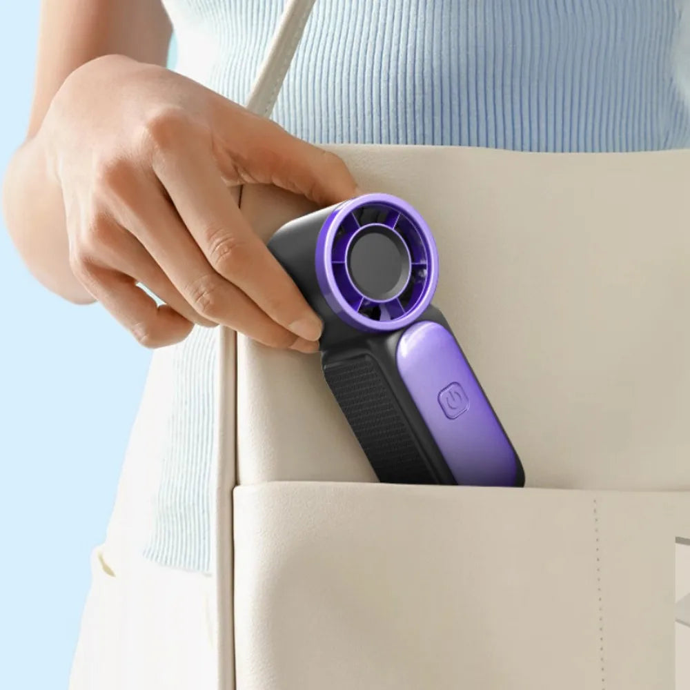 2026 New High-Speed Mini Handheld Small Fan, 100-Speed Small Wind Cannon USB Charging Battery Life Turbine Portable Outdoor Fan