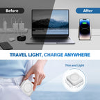 15W Magnetic Wireless Chargers 3 in 1 Foldable Phone Charge Dock Fast Charg Travel for Apple Watch IPhone 14/13/12/11/X AirPods