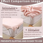 Bed Sheet Clips Adjustable Bed Sheet Holder Straps Set of 4 Elastic Fitted Bedding Clips Fasteners for Home Hotel