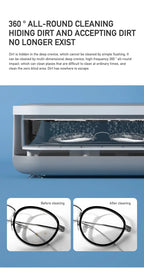 2026 New Ultrasonic Cleaning Machine Vibration Wash Cleaner Jewelry Glasses Cleaner Watch Cleaning Makeup Brush Cleaning Tool