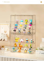 1pc Three Layer Acrylic Display Rack, Blind Box Storage Box,Llarge Capacity Dustproof,For POP MART,Doll,Handmade,Anime,Car Model