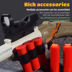 Mini S686 Rifle Shell Ejection Toy Gun Soft Bullet Manually Loaded Outdoor Sports CS Shooting Game Weapon for Children Boys Gift