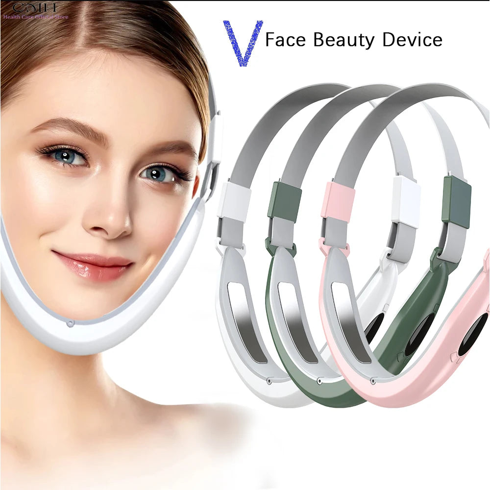 Lady Health Care V-Line Electric Face Massager Double Chin Eliminator Vibration Facial Vibration Massage Fat Reducer  Lift Tools