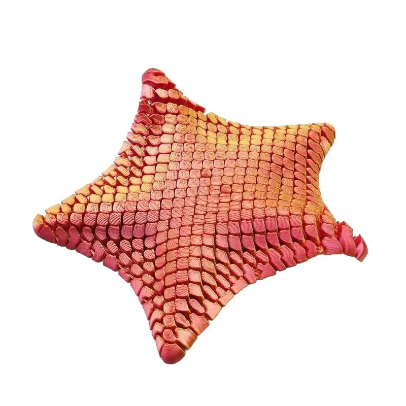 Kawaii 3D Printed Articulated Starfish Fidget Toy Flexible Stress Relief Sensory Desk Decor Kids Birthday Party Favors Pinata