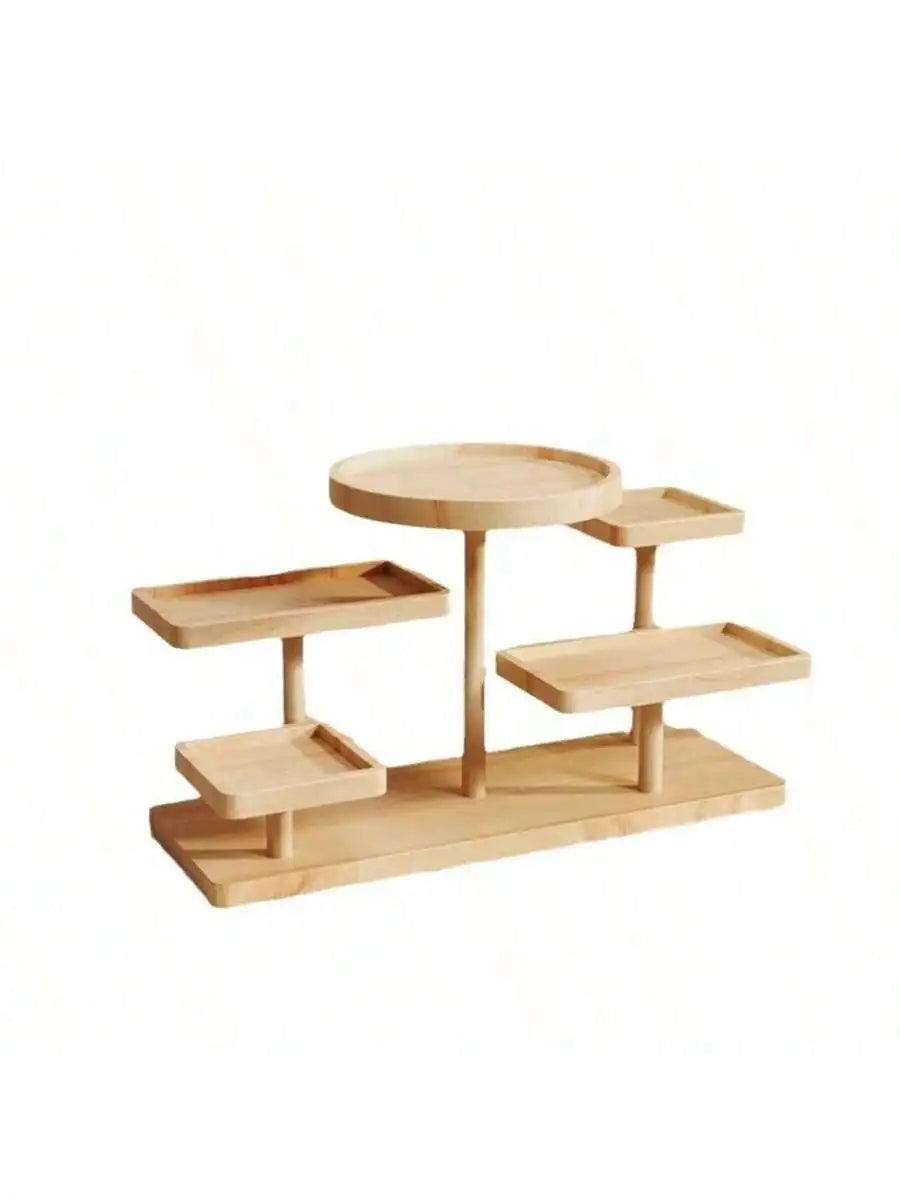 Wooden display rack with storage rack - Multi-layer storage box for jewelry.superior plants - for jewelry bead display